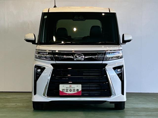 タントカスタムＸディスプレイオーディオ　電動パーキング　両側電動スライドドア　プッシュボタンスタ−ト　衝突被害軽減ブレーキ　コ−ナ−センサ−　アイドリングストップ機能　シ−トヒ−タ−　バックカメラ　ＬＥＤヘッドライト（奈良県）の中古車