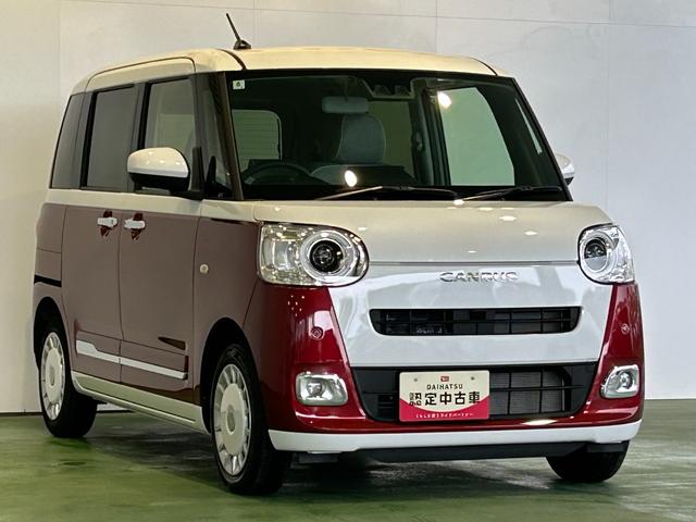 ムーヴキャンバスストライプスＧナビ　ドラレコ　ＥＴＣ　プッシュボタンスタ−ト　両側電動スライドドア　コ−ナ−センサ−　衝突被害軽減ブレーキ　アイドリングストップ機能　電動パーキング　シ−トヒ−タ−　バックカメラ（奈良県）の中古車