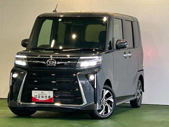 タントカスタムＸバックカメラ対応　両側電動スライドドア　衝突被害軽減ブレーキ　コ−ナ−センサ−　アイドリングストップ機能　シ−トヒ−タ−　電動パーキング　ＬＥＤヘッドライト　キーフリ−　アルミホイール（奈良県）の中古車