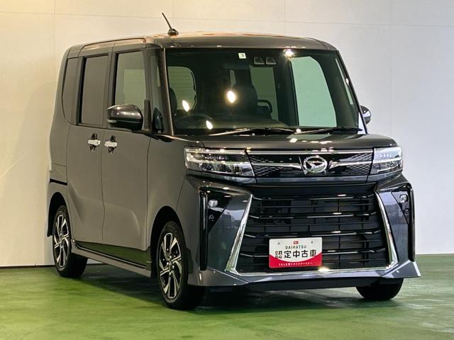 タントカスタムＸバックカメラ対応　両側電動スライドドア　衝突被害軽減ブレーキ　コ−ナ−センサ−　アイドリングストップ機能　シ−トヒ−タ−　電動パーキング　ＬＥＤヘッドライト　キーフリ−　アルミホイール（奈良県）の中古車