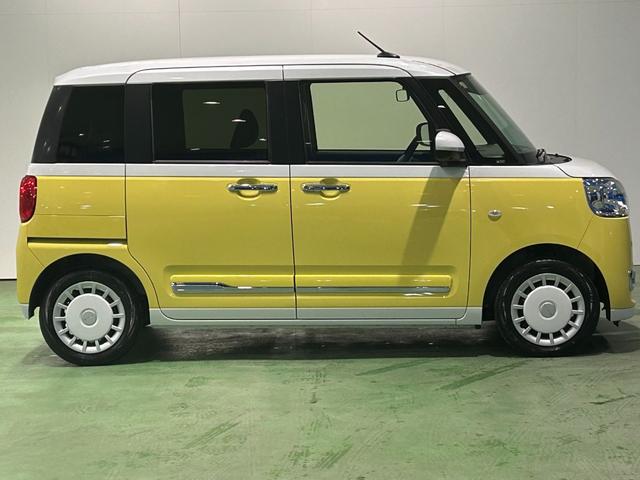 ムーヴキャンバスストライプスＧナビ　ドラレコ　電動パーキング　プッシュボタンスタ−ト　両側電動スライドドア　衝突被害軽減ブレーキ　コ−ナ−センサ−　アイドリングストップ機能　シ−トヒ−タ−　パノラマモニタ−　ＬＥＤヘッドライト（奈良県）の中古車