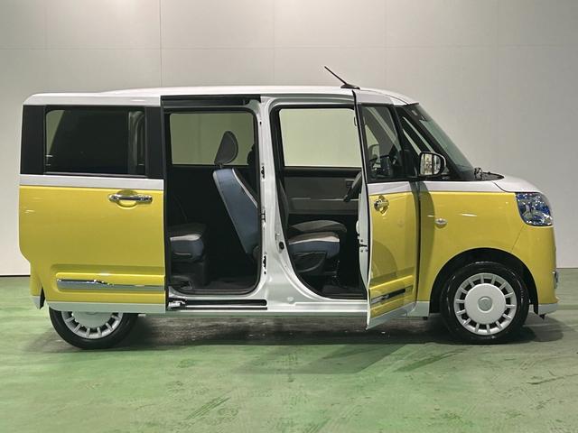 ムーヴキャンバスストライプスＧナビ　ドラレコ　電動パーキング　プッシュボタンスタ−ト　両側電動スライドドア　衝突被害軽減ブレーキ　コ−ナ−センサ−　アイドリングストップ機能　シ−トヒ−タ−　パノラマモニタ−　ＬＥＤヘッドライト（奈良県）の中古車