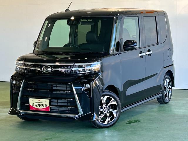 タントカスタムＸディスプレイオーディオ　電動パーキング　衝突被害軽減ブレーキ　コ−ナ−センサ−　アイドリングストップ機能　シ−トヒ−タ−　両側電動スライドドア　バックカメラ　プッシュボタンスタ−ト　ＬＥＤヘッドライト（奈良県）の中古車