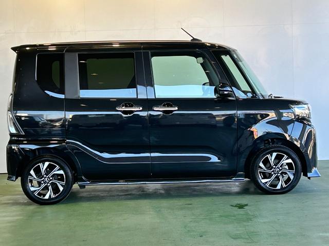 タントカスタムＸディスプレイオーディオ　電動パーキング　衝突被害軽減ブレーキ　コ−ナ−センサ−　アイドリングストップ機能　シ−トヒ−タ−　両側電動スライドドア　バックカメラ　プッシュボタンスタ−ト　ＬＥＤヘッドライト（奈良県）の中古車