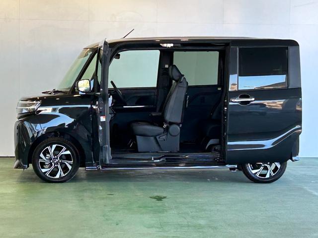 タントカスタムＸディスプレイオーディオ　電動パーキング　衝突被害軽減ブレーキ　コ−ナ−センサ−　アイドリングストップ機能　シ−トヒ−タ−　両側電動スライドドア　バックカメラ　プッシュボタンスタ−ト　ＬＥＤヘッドライト（奈良県）の中古車