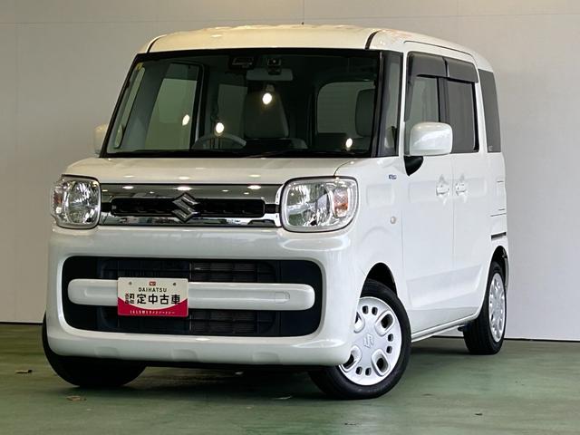 スペーシアハイブリッドXナビ ドラレコ プッシュボタンスタ−ト アイドリングストップ機能 両側電動スライドドア コ−ナ−センサ− 衝突被害軽減ブレーキ 運転席側シ−トヒ−タ− バックカメラ(奈良県)の中古車