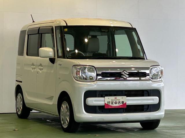 スペーシアハイブリッドXナビ ドラレコ プッシュボタンスタ−ト アイドリングストップ機能 両側電動スライドドア コ−ナ−センサ− 衝突被害軽減ブレーキ 運転席側シ−トヒ−タ− バックカメラ(奈良県)の中古車