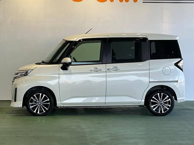 トールカスタムG ターボバックカメラ対応 衝突被害軽減ブレーキ 両側電動スライドドア プッシュボタンスタ−ト 衝突被害軽減ブレーキ アイドリングストップ機能 コ−ナ−センサ− 電動パーキング 全車速追従機能付ACC(奈良県)の中古車