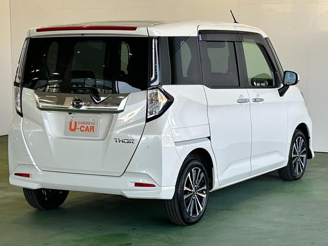 トールカスタムG ターボバックカメラ対応 衝突被害軽減ブレーキ 両側電動スライドドア プッシュボタンスタ−ト 衝突被害軽減ブレーキ アイドリングストップ機能 コ−ナ−センサ− 電動パーキング 全車速追従機能付ACC(奈良県)の中古車