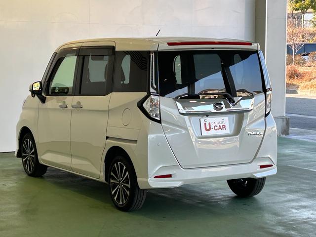 トールカスタムG ターボバックカメラ対応 衝突被害軽減ブレーキ 両側電動スライドドア プッシュボタンスタ−ト 衝突被害軽減ブレーキ アイドリングストップ機能 コ−ナ−センサ− 電動パーキング 全車速追従機能付ACC(奈良県)の中古車