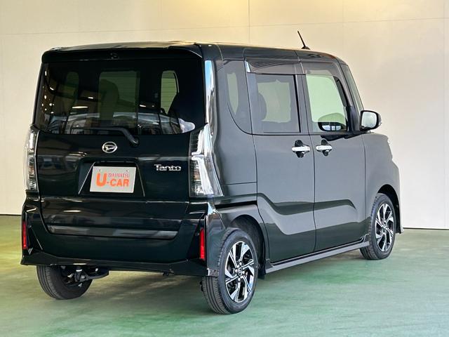 タントカスタムXナビ ドラレコ ETC 電動パーキング プッシュボタンスタ−ト 両側電動スライドドア 衝突被害軽減ブレーキ コ−ナ−センサ− アイドリングストップ機能 シ−トヒ−タ− バックカメラ(奈良県)の中古車