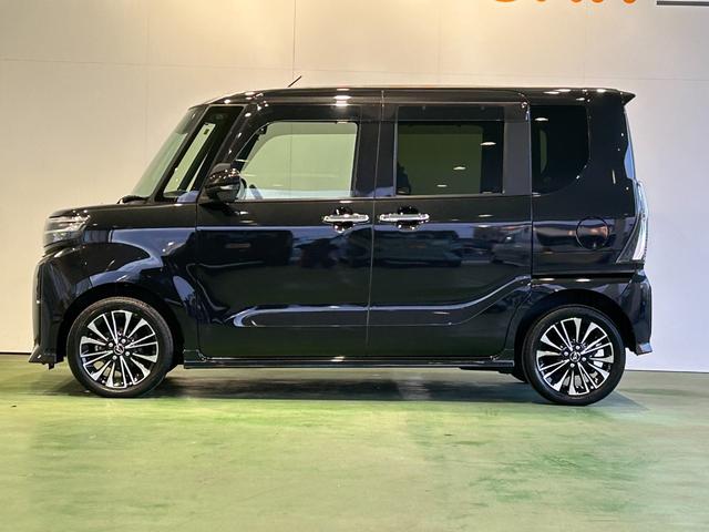 タントカスタムＲＳ４ＷＤ　タ−ボ　ナビ　ドラレコ　ＥＴＣ　電動パーキング　プッシュボタンスタ−ト　両側電動スライドドア　コ−ナ−センサ−　衝突被害軽減ブレーキ　アイドリングストップ機能　シ−トヒ−タ−　パノラマモニタ−（奈良県）の中古車