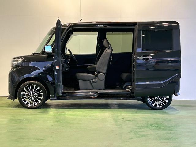 タントカスタムＲＳ４ＷＤ　タ−ボ　ナビ　ドラレコ　ＥＴＣ　電動パーキング　プッシュボタンスタ−ト　両側電動スライドドア　コ−ナ−センサ−　衝突被害軽減ブレーキ　アイドリングストップ機能　シ−トヒ−タ−　パノラマモニタ−（奈良県）の中古車