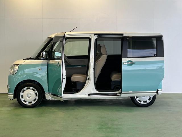 ムーヴキャンバスＧメイクアップＶＳ　ＳＡIIIナビ　ドラレコ　ＥＴＣ　プッシュボタンスタ−ト　両側電動スライドドア　片側シ−トヒ−タ−　テレビキャンセラー　アイドリングストップ機能　衝突被害軽減ブレーキ　パノラマモニタ−　ＬＥＤヘッドライト（奈良県）の中古車