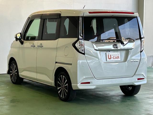 トールカスタムＧ　ターボバックカメラ対応　衝突被害軽減ブレーキ　コ−ナ−センサ−　全車速追従機能付ＡＣＣ　両側電動スライドドア　電動パーキング　プッシュボタンスタ−ト　ＬＥＤヘッドライト（奈良県）の中古車