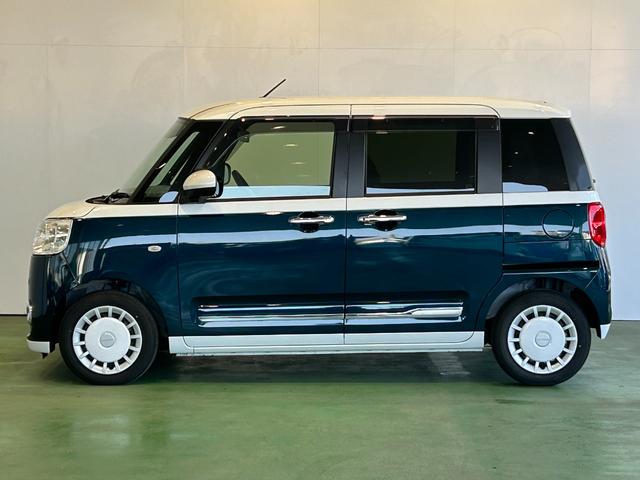 ムーヴキャンバスストライプスＧターボバックカメラ対応　衝突被害軽減ブレーキ　コ−ナ−センサ−　全車速追従機能付ＡＣＣ　両側電動スライドドア　プッシュボタンスタ−ト　アイドリングストップ機能　シ−トヒ−タ−　ＬＥＤヘッドライト（奈良県）の中古車