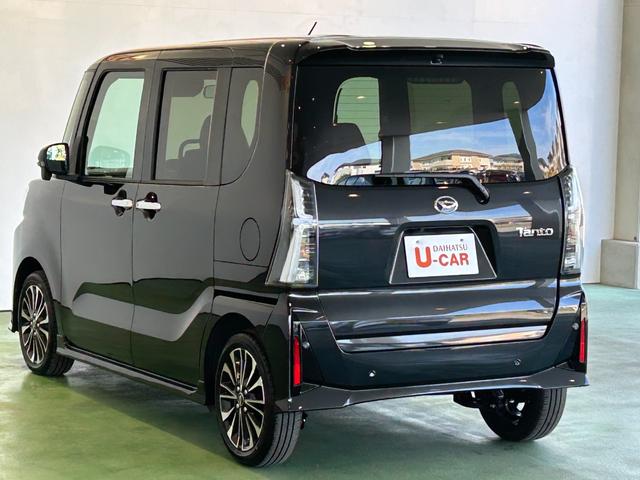 タントカスタムＲＳタ−ボ車　ディスプレイオーディオ　衝突被害軽減ブレーキ　コ−ナ−センサ−　両側電動スライドドア　電動パーキング　アイドリングストップ機能　シ−トヒ−タ−　パノラマモニタ−　ＬＥＤヘッドライト（奈良県）の中古車