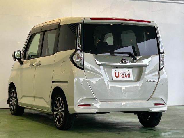 トールカスタムＧ　ターボバックカメラ対応　両側電動スライドドア　衝突被害軽減ブレーキ　コ−ナ−センサ−　全車速追従機能付ＡＣＣ　アイドリングストップ機能　プッシュボタンスタ−ト　電動パーキング　ＬＥＤヘッドライト（奈良県）の中古車