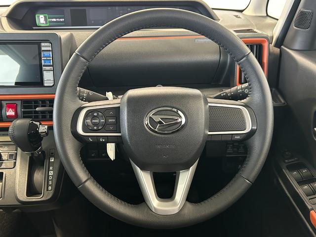 タントファンクロスターボナビ　ドラレコ　コ−ナ−センサ−　衝突被害軽減ブレーキ　フロントシ−トヒ−タ−　両側電動スライドドア　アイドリングストップ機能　バックカメラ　プッシュボタンスタ−ト　電動パーキング（奈良県）の中古車