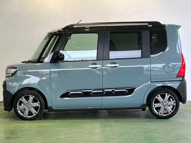 タントファンクロスターボナビ　ドラレコ　コ−ナ−センサ−　衝突被害軽減ブレーキ　フロントシ−トヒ−タ−　両側電動スライドドア　アイドリングストップ機能　バックカメラ　プッシュボタンスタ−ト　電動パーキング（奈良県）の中古車