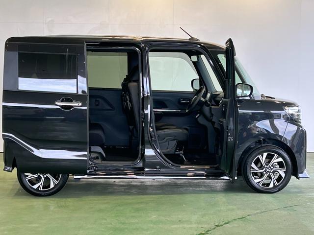 タントカスタムＸナビ　ドラレコ　ＥＴＣ　コ−ナ−センサ−　衝突被害軽減ブレーキ　両側電動スライドドア　シ−トヒ−タ−　アイドリングストップ機能　電動パーキング　パノラマモニタ−　プッシュボタンスタ−ト（奈良県）の中古車