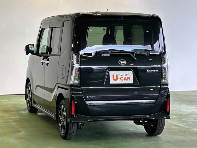タントカスタムＸナビ　ドラレコ　ＥＴＣ　コ−ナ−センサ−　衝突被害軽減ブレーキ　両側電動スライドドア　シ−トヒ−タ−　アイドリングストップ機能　電動パーキング　パノラマモニタ−　プッシュボタンスタ−ト（奈良県）の中古車