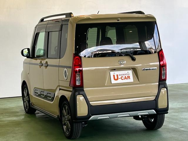 タントファンクロスターボ　ｅｃｏ　ＩＤＬＥ非装着車ディスプレイオーディオ　ＥＴＣ　コ−ナ−センサ−　衝突被害軽減ブレーキ　シ−トヒ−タ−　両側電動スライドドア　電動パーキング　プッシュボタンスタ−ト　バックカメラ　ＬＥＤヘッドライト（奈良県）の中古車