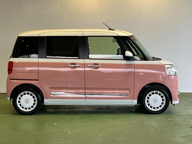 ムーヴキャンバスストライプスGナビ ドラレコ 衝突被害軽減ブレーキ コ−ナ−センサ− 両側電動スライドドア アイドリングストップ機能 フロントシ−トヒ−タ− プッシュボタンスタ−ト バックカメラ 電動パーキング LEDヘッドライト(奈良県)の中古車