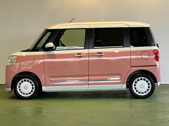 ムーヴキャンバスストライプスGナビ ドラレコ 衝突被害軽減ブレーキ コ−ナ−センサ− 両側電動スライドドア アイドリングストップ機能 フロントシ−トヒ−タ− プッシュボタンスタ−ト バックカメラ 電動パーキング LEDヘッドライト(奈良県)の中古車