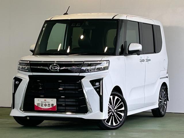 タントカスタムＲＳナビ　ドラレコ　コ−ナ−センサ−　衝突被害軽減ブレーキ　両側電動スライドドア　アイドリングストップ機能　シ−トヒ−タ−　電動パーキング　プッシュボタンスタ−ト　パノラマモニタ−　ＬＥＤヘッドライト（奈良県）の中古車