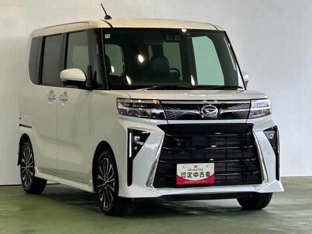 タントカスタムＲＳナビ　ドラレコ　コ−ナ−センサ−　衝突被害軽減ブレーキ　両側電動スライドドア　アイドリングストップ機能　シ−トヒ−タ−　電動パーキング　プッシュボタンスタ−ト　パノラマモニタ−　ＬＥＤヘッドライト（奈良県）の中古車