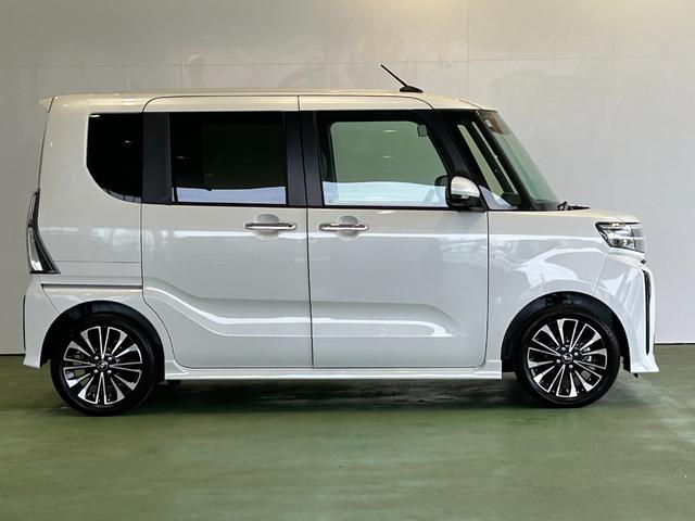 タントカスタムＲＳナビ　ドラレコ　コ−ナ−センサ−　衝突被害軽減ブレーキ　両側電動スライドドア　アイドリングストップ機能　シ−トヒ−タ−　電動パーキング　プッシュボタンスタ−ト　パノラマモニタ−　ＬＥＤヘッドライト（奈良県）の中古車
