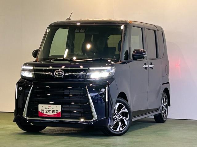 タントカスタムＸナビ　ＥＴＣ　衝突被害軽減ブレーキ　コ−ナ−センサ−　両側電動スライドドア　前席シ−トヒ−タ−　アイドリングストップ機能　電動パーキング　プッシュボタンスタ−ト　バックカメラ（奈良県）の中古車