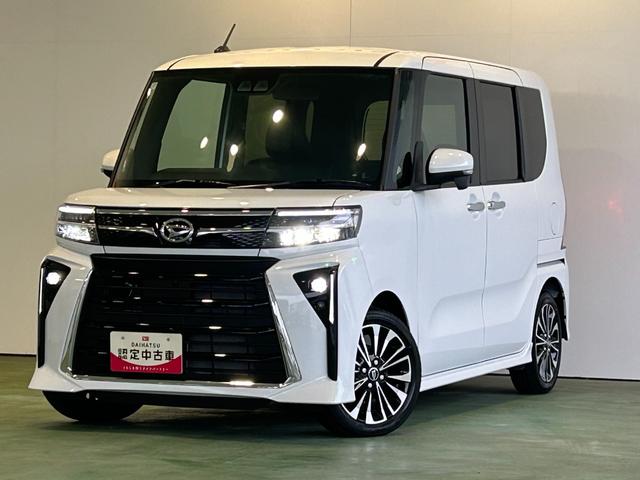 タントカスタムＲＳパノラマモニタ−対応　両側電動スライドドア　衝突被害軽減ブレーキ　コ−ナ−センサ−　アイドリングストップ機能　電動パーキング　プッシュボタンスタ−ト（奈良県）の中古車