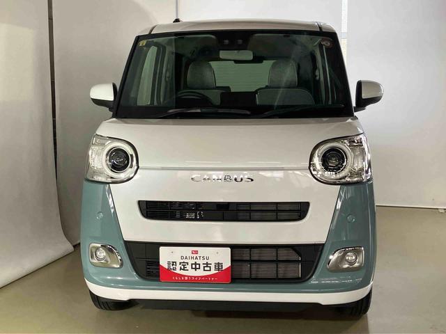 ムーヴキャンバスストライプスＧダイハツ認定中古車　スマートアシスト付き　衝突被害軽減ブレーキ　前後誤発進抑制ブレーキ　まごころ保証付き　４ＷＤ　キーフリーシステム　プッシュボタンスタート　コーナーセンサー　シートヒーター（鳥取県）の中古車
