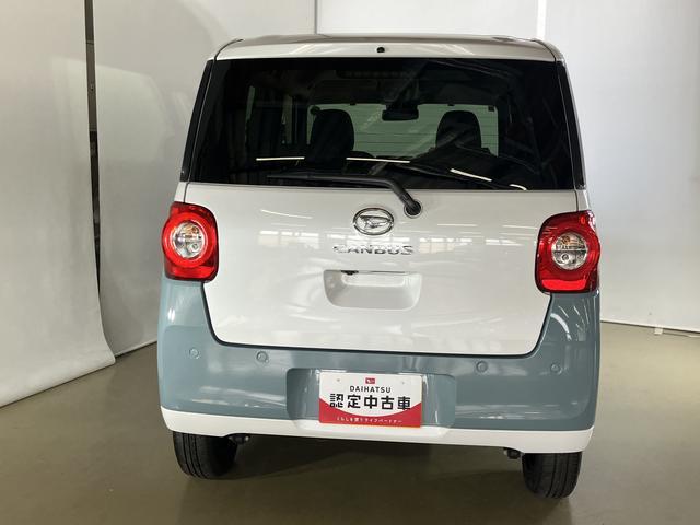 ムーヴキャンバスストライプスＧダイハツ認定中古車　スマートアシスト付き　衝突被害軽減ブレーキ　前後誤発進抑制ブレーキ　まごころ保証付き　４ＷＤ　キーフリーシステム　プッシュボタンスタート　コーナーセンサー　シートヒーター（鳥取県）の中古車
