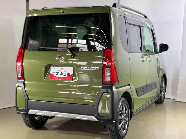 タントファンクロスダイハツ認定中古車　スマートアシスト付き　衝突被害軽減ブレーキ　前後誤発進抑制ブレーキ　まごころ保証付き　９インチディスプレイオーディオ　バックカメラ　コーナーセンサー　シートヒーター（鳥取県）の中古車