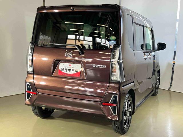 タントカスタムＸダイハツ認定中古車　スマートアシスト付き　衝突被害軽減ブレーキ　前後誤発信抑制ブレーキ　まごころ保証付き　ナビ付き　バックカメラ　キーフリーシステム　シートヒーター　コーナーセンサー（鳥取県）の中古車
