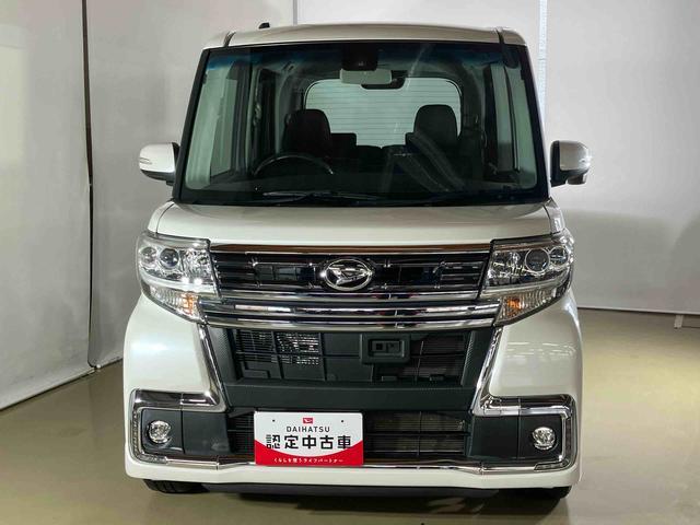 タントカスタムＲＳ　トップエディションＳＡIIダイハツ認定中古車　スマートアシスト付き　衝突被害軽減ブレーキ　前後誤発信抑制ブレーキ　まごころ保証付き　４ＷＤ　キーフリーシステム　ナビ付き　バックカメラ　ステアリングスイッチ（鳥取県）の中古車