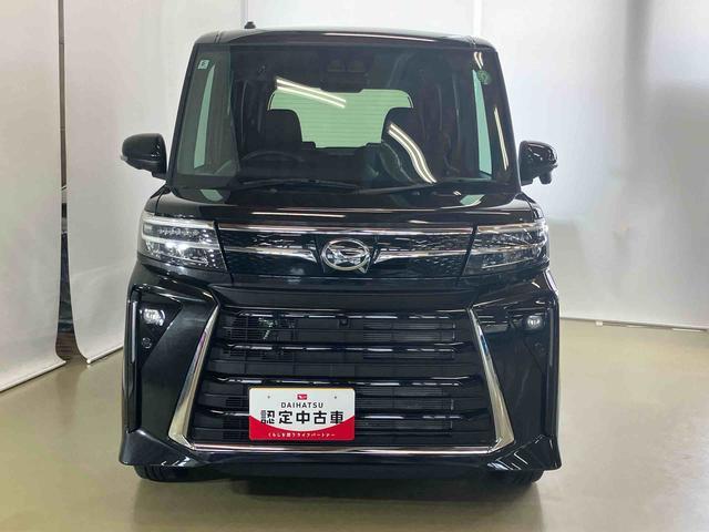 タントカスタムＲＳスマートアシスト付き　ワンオーナー　フルタイム４ＷＤ　オートライト・ハイビーム　ステアリングスイッチ　シートヒーター　パノラマカメラ　コーナーセンサー　両側電動スライドドア　電動パーキングブレーキ（鳥取県）の中古車