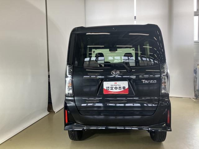 タントカスタムＲＳスマートアシスト付き　ワンオーナー　フルタイム４ＷＤ　オートライト・ハイビーム　ステアリングスイッチ　シートヒーター　パノラマカメラ　コーナーセンサー　両側電動スライドドア　電動パーキングブレーキ（鳥取県）の中古車