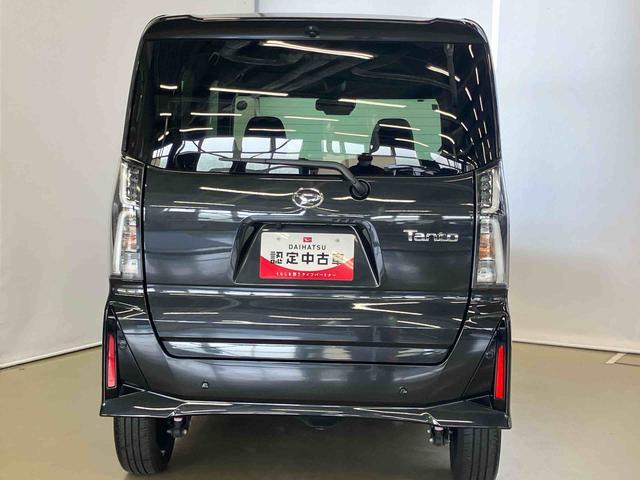 タントカスタムＲＳスマートアシスト付き　ワンオーナー　フルタイム４ＷＤ　ステアリングスイッチ　シートヒーター　シートバックテーブル　コーナーセンサー　電動パーキングブレーキ　両側電動スライドドア　キーフリー（鳥取県）の中古車