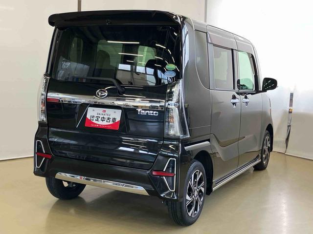 タントカスタムXセレクションナビゲーションシステム付き バックカメラ付き シートヒーター フルタイム4WD 両側電動スライドドア キーフリーシステム コーナーセンサー オートライト・ハイビーム アルミホイール(鳥取県)の中古車