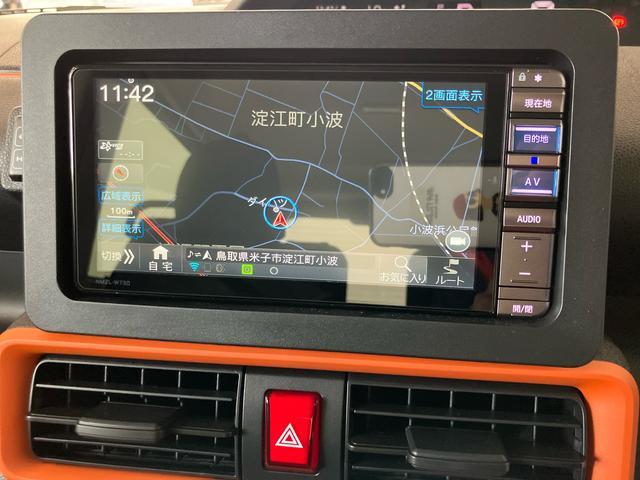タントファンクロススマートアシスト付き　ナビゲーションシステム付き　パノラマモニター付き　ドライブレコーダー付き　両側電動スライドドア　電動パーキングブレーキ　ブレーキホールドシステム　キーフリーシステム（鳥取県）の中古車