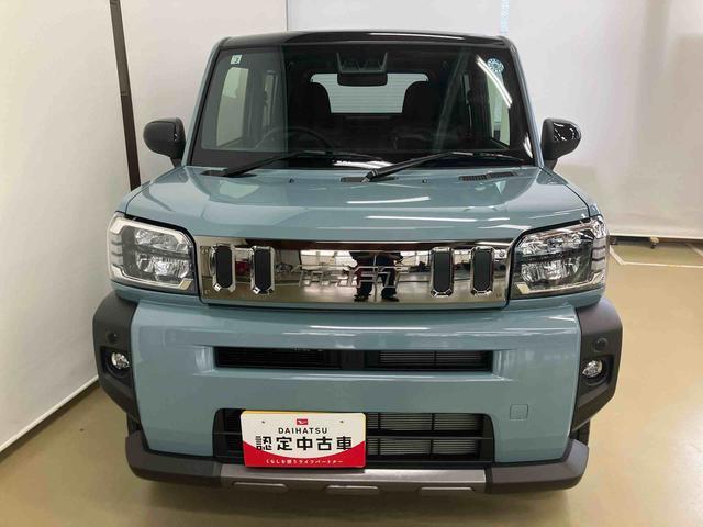 タフト 中古車 Ｇ　ダーククロムベンチャースマートアシスト付き　シートヒーター　スカイフィールトップ　電動パーキングブレーキ　コーナーセンサー　オートライト・ハイビーム　ＬＥＤヘッドランプ　キーフリー　アルミホイール