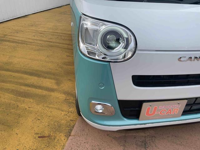 ムーヴキャンバスストライプスＧターボ／両側電王スライドドア／キーフリーワンオーナー　禁煙車　両側電動スライドドア　運転席助手席シートヒーター　ＬＥＤヘッドライト　ＬＥＤフォグランプ　衝突回避支援ブレーキ機能　誤発進抑制制御機能　アイドリングストップ　コーナーセンサー（埼玉県）の中古車