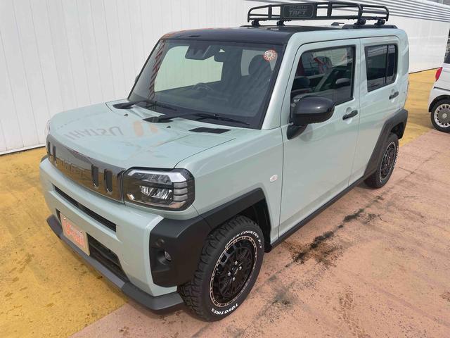 タフトＧターボ　ダーククロムベンチャー／シートヒーター／キーフリーワンオーナー　禁煙車　９インチスマホ連携ディスプレイオーディオ　運転席助手席シートヒーター　ＬＥＤヘッドライト　ＬＥＤフォグランプ　　　アイドリングストップ　コーナーセンサー　純正アルミホイール（埼玉県）の中古車