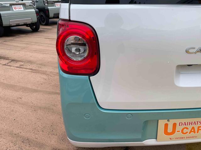 ムーヴキャンバスストライプスＧターボ／両側パワースライドドア／シートヒーターワンオーナー　禁煙車　両側パワースライドドア　運転席助手席シートヒーター　キーフリー　オートエアコン　電動パーキングブレーキ　ブレーキホールド　アダプティブクルーズコントロール　ステアリングスイッチ（埼玉県）の中古車