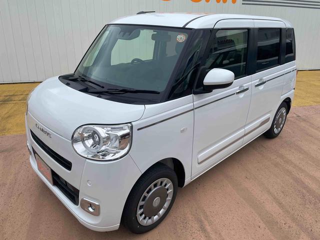 ムーヴキャンバスセオリーＧ　両側電動パワースライドドア　キーフリーワンオーナー　禁煙車　キーフリー　両側パワースライドドア　運転席助手席シートヒーター　オートエアコン　パワーウィンドウ　電動パーキングブレーキ　衝突回避支援ブレーキ　誤発進抑制制御機能（埼玉県）の中古車