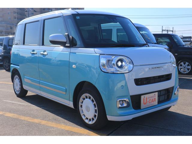 ムーヴキャンバスストライプスGターボ 当店使用サービスカーUP車左右パワースライドドア 左右シートヒーター アダプティブクルーズコントロール バックカメラ(埼玉県)の中古車